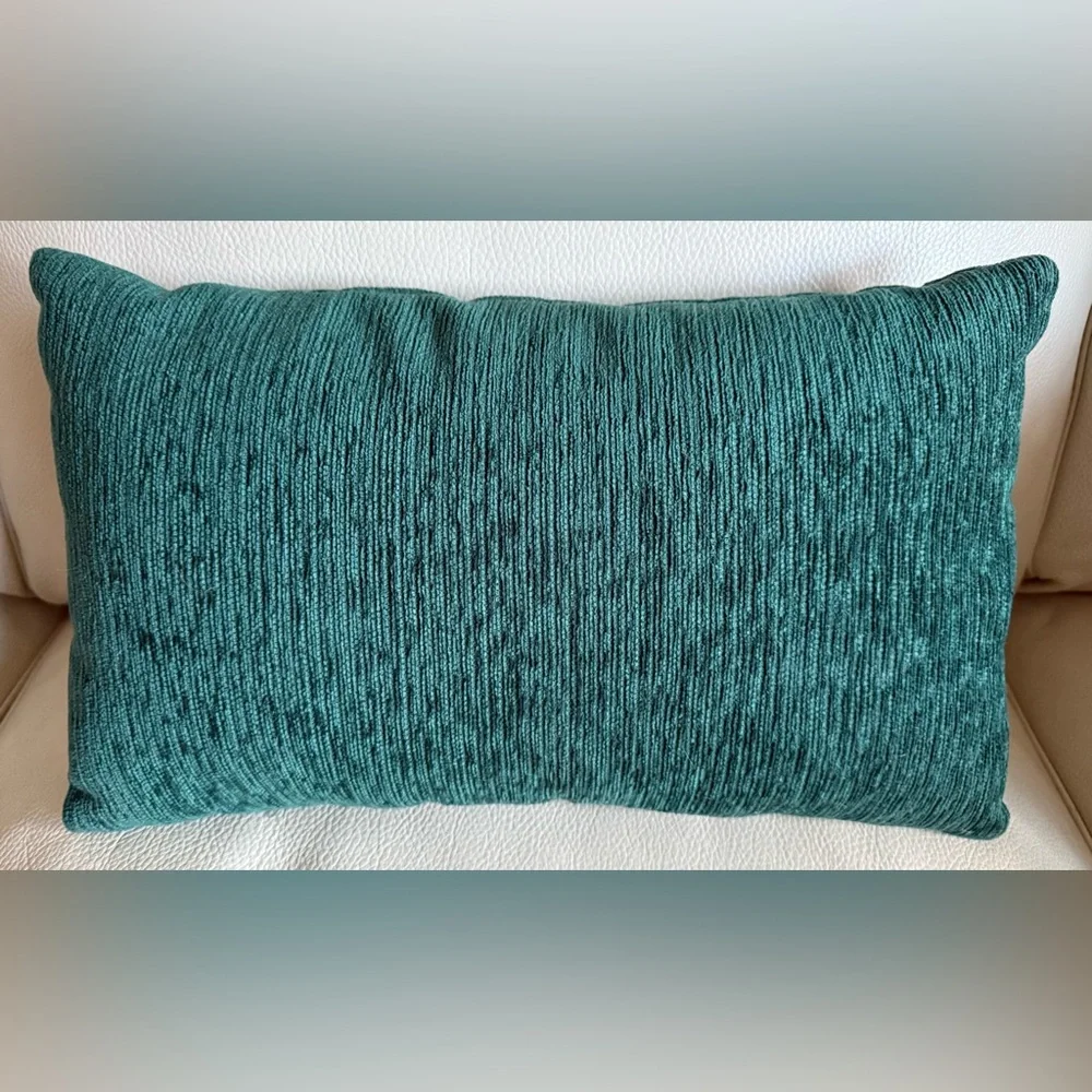 Green & Cream Christmas Tree Design Holiday Pillow